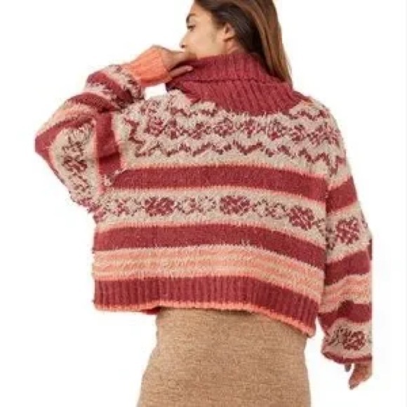 Free People Check Me Out Pullover in Holly Berry - Picture 2 of 12